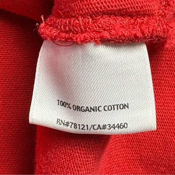 Eileen Fisher Woman Organic Cotton Full Zip Hoodie Size 2X Tomato Red Pockets - Picture 9 of 10
